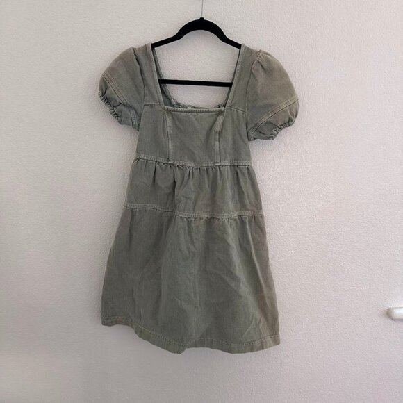 Louna Green Denim Mini Dress - Picture 5 of 11